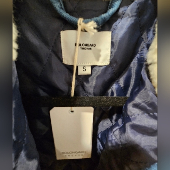 Bolongaro Trevor denim jacket with faux sherling - Picture 7 of 7